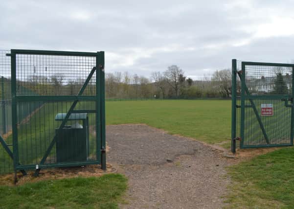 The proposed MUGA (multi-use games area) would be built on part of the existing grass playing fields at the school.