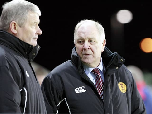 Craig Brown (right) and assistant Archie Knox bossed Well for a year from December 2009