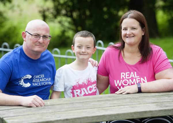 PICTURES COURTESY OF CANCER RESEARCH UK

Callum with his mum and dad Victoria and Colin.

Seven-year-old Callum Craig will mark his first anniversary of overcoming cancer by launching Pretty Muddy Kids- a new, mud splattered obstacle course for youngsters which is being staged in September to raise vital funds for Cancer Research UK.


All money payable:-
Mark Anderson
Flat 2/2
Glasgow
G41 3HG