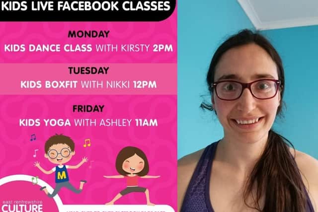 Instructor Ashley Walton, from Newton Mearns, with the kids' summer sessions for next week (w/c 15 June 2020).