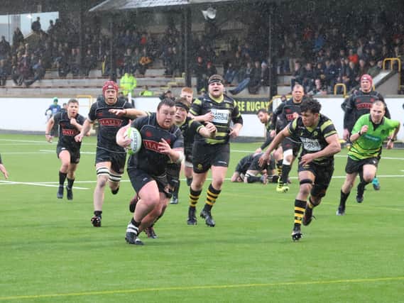 Action from a Biggar win over Melrose last season (Pic by Nigel Pacey)