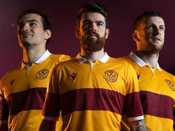 Watt, Donnelly and Polworth model new kit (Pic courtesy of Motherwell FC)