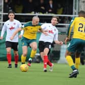 Ray Grant challenges Celtic skipper Scott Brown during February's cup tie