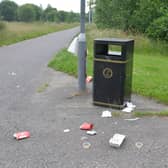 With the lockdown restrictions easing off and various retailers reopening, there has been more littering across Scotland. Photo: Michael Gillen