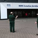 NHS Louisa Jordan has not been required to treat Covid-19 patients, however, it remains ready to accept Covid-19 patients at a few days’ notice. Photo: John Devlin