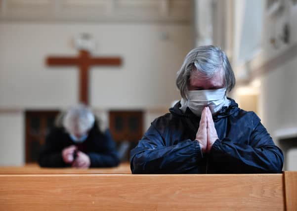 People have only been able to attend church in Scotland for private prayer in recent weeks. Photo: John Devlin