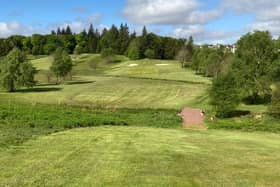 A sunkissed view of Hollandbush Golf Club earlier today (Tuesday).