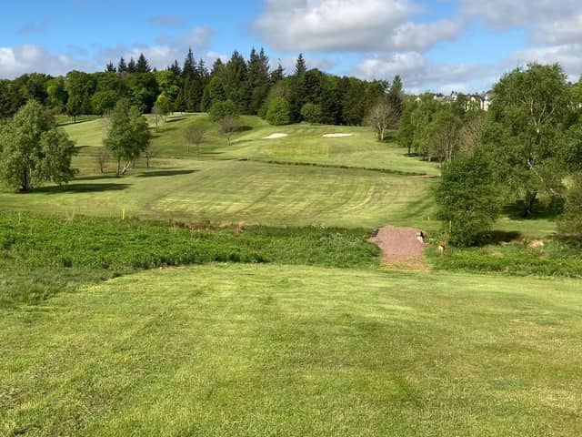 A sunkissed view of Hollandbush Golf Club earlier today (Tuesday).