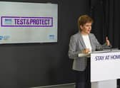 First Minister Nicola Sturgeon
 launches NHS Scotland's new Test and Protect scheme to prevent the spread of coronavirus