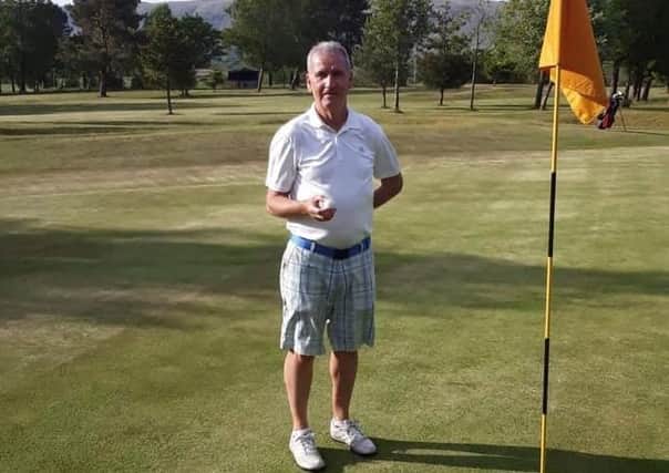Kirkintilloch Golf Club captain Jim MacNab after his hole in one