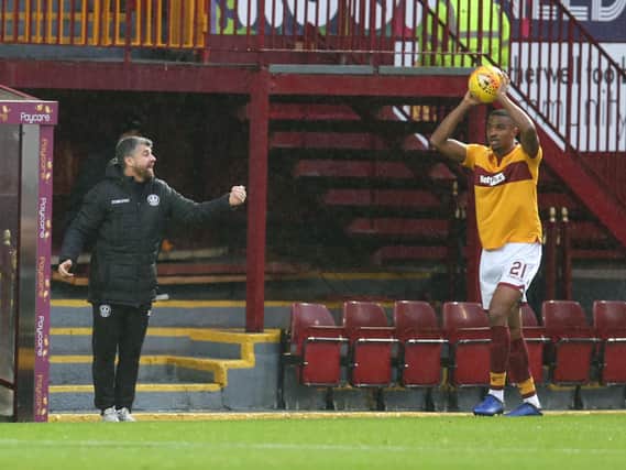 Christian Mbulu was brought to Motherwell for the 2018-19 season by manager Stephen Robinson (Pic by Ian McFadyen)