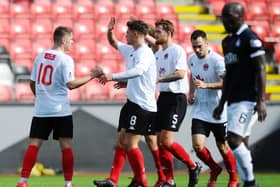 Mark Lamont's goal gave Clyde victory over Falkirk last season
