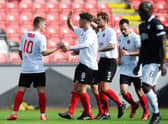 Mark Lamont's goal gave Clyde victory over Falkirk last season