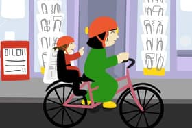 On their bike...like thousands of Scots who have adopted a healthier lifestyle thanks, in part, to Covid-19 lockdown.