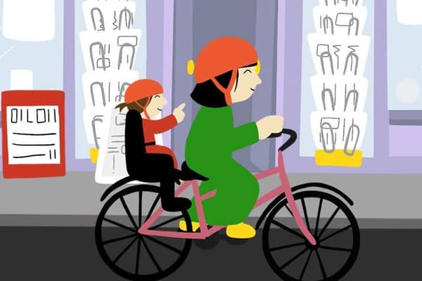On their bike...like thousands of Scots who have adopted a healthier lifestyle thanks, in part, to Covid-19 lockdown.