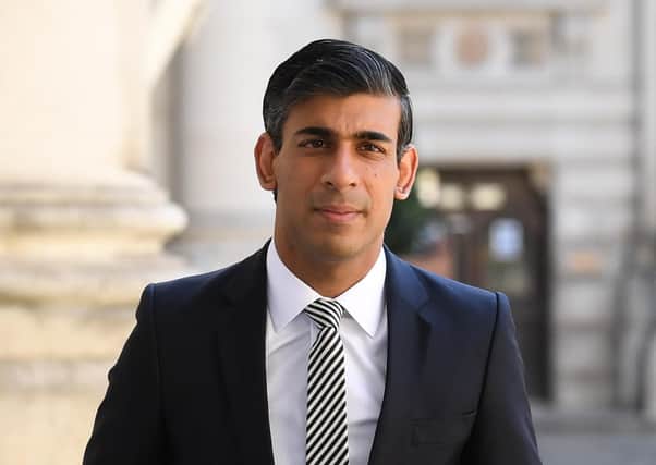 Chancellor of the Exchequer Rishi Sunak arrives at the Foreign and Commonwealth Office (FCO) in London, ahead of a Cabinet meeting to be held at the FCO, for the first time since the lockdown.