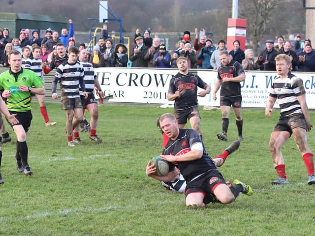 Biggar won last season’s Tennent’s National Division 1 but this was null and voided by the SRU. Biggar’s appeal against this decision is due to be decided upon definitively by the SRU by the end of September. (Pic by Nigel Pacey)