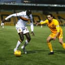 Bevis Mugabi in action for Motherwell in a league game at Livingston last season (Pic by Ian McFadyen)