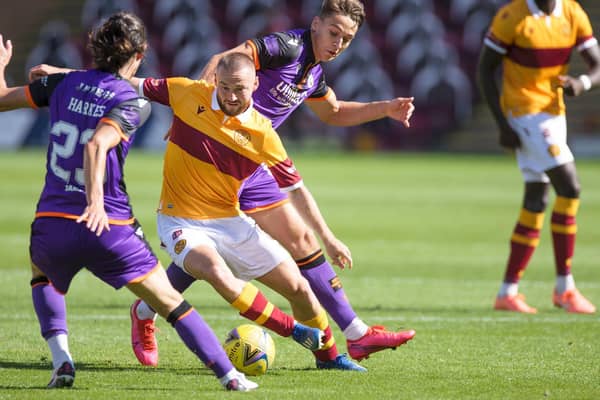 Allan Campbell in action for Motherwell (Pic by Ian McFadyen)