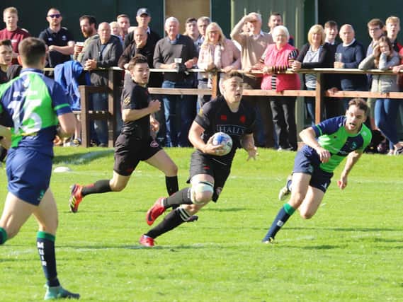 Biggar Rugby Club in action last season (Pic by Nigel Pacey)