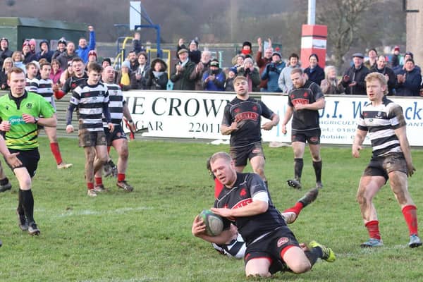 Biggar thrashing Kelso 52-6 back in January (Pic by Nigel Pacey)