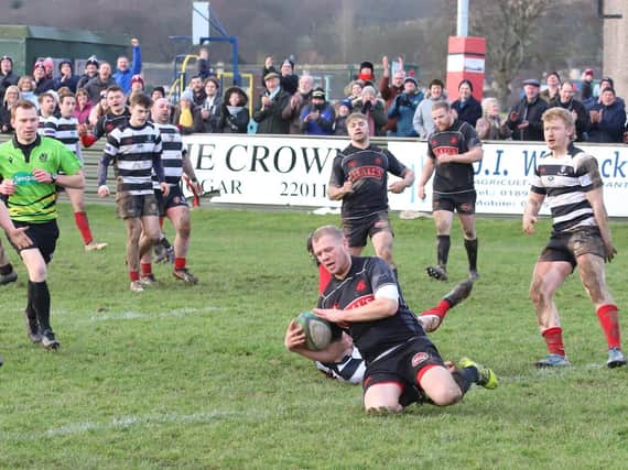 Biggar thrashing Kelso 52-6 back in January (Pic by Nigel Pacey)