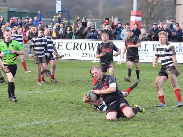 Biggar thrashing Kelso 52-6 back in January (Pic by Nigel Pacey)