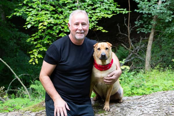 Ian Russell and Kai are taking part in Pound for Paws. (Photo: Julie Lamont Photography)