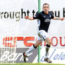 Mark Stewart, pictured during his Falkirk days, celebrating a goal against Inverness in 2009.