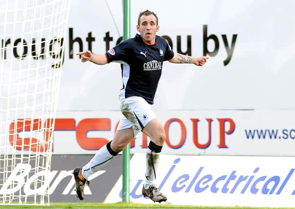 Mark Stewart, pictured during his Falkirk days, celebrating a goal against Inverness in 2009.