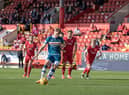 Motherwell's Mark O'Hara takes penalty during the Scottish Premiership game between Aberdeen and Motherwell, at Pittodrie Stadium, Aberdeen, Scotland, on Sunday 20th September 2020