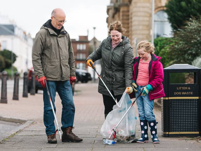 Roll up your sleeves...from local streets to sandy beaches, Scots are being encouraged to get litter in the bag in communities across the country. (Pic: Keep Scotland Beautiful)
