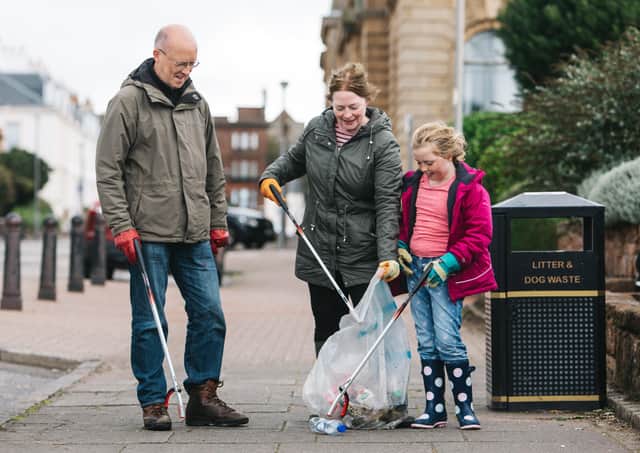 Roll up your sleeves...from local streets to sandy beaches, Scots are being encouraged to get litter in the bag in communities across the country. (Pic: Keep Scotland Beautiful)