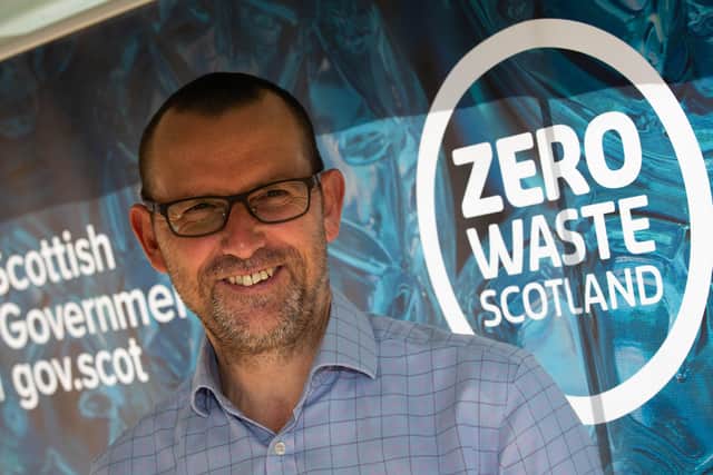 Clean up...Iain Gulland, Zero Waste Scotland's chief executive, is leading the call for people to take action. (Pic: Mark Ferguson)