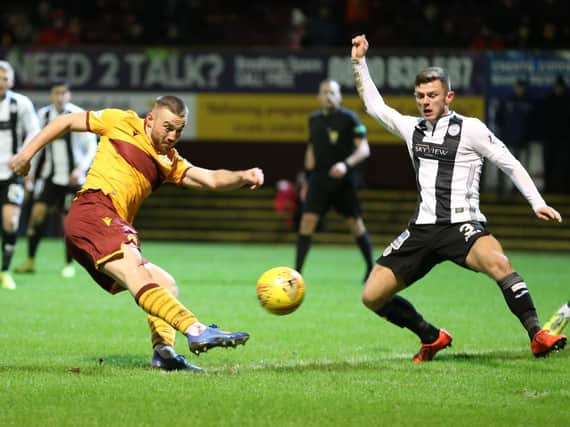 Motherwell and St Mirren’s last meeting remains this thrilling 4-4 Scottish Cup draw at Fir Park back in February (Pic by Ian McFadyen)