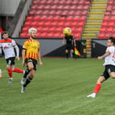 Ally Love scores Clyde's winner (pic:CraigBlackPhotography.com)