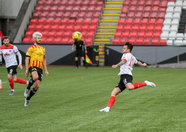 Ally Love scores Clyde's winner (pic:CraigBlackPhotography.com)
