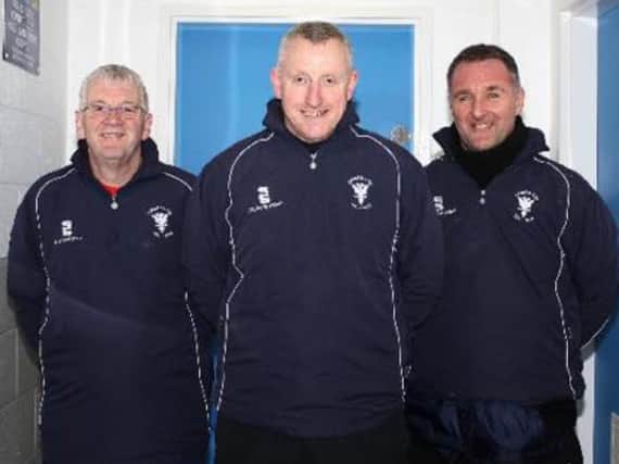 Colin Slater (centre), Cameron McNeish and Craig Martin have all left Lanark United