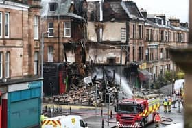 In November last year, a blaze tore through a tenement block on Albert Drive, destroying homes and businesses.