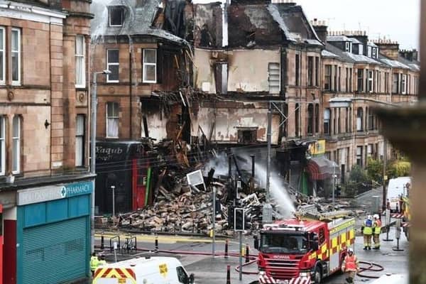 In November last year, a blaze tore through a tenement block on Albert Drive, destroying homes and businesses.