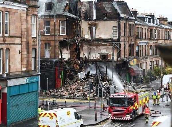 In November last year, a blaze tore through a tenement block on Albert Drive, destroying homes and businesses.