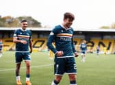 Callum Lang, right, and strike partner Tony Watt both netted in last Saturday’s 2-0 win at Livingston (Pic by Ian McFadyen)