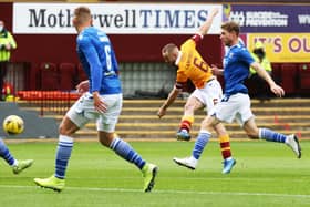 Allan Campbell scores Motherwell's winner against St Johnstone