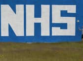 A tribute to the NHS paintd by Abercorn Secondary School PE teacher, David Baird and artist, James Klinge. Photo: John Devlin