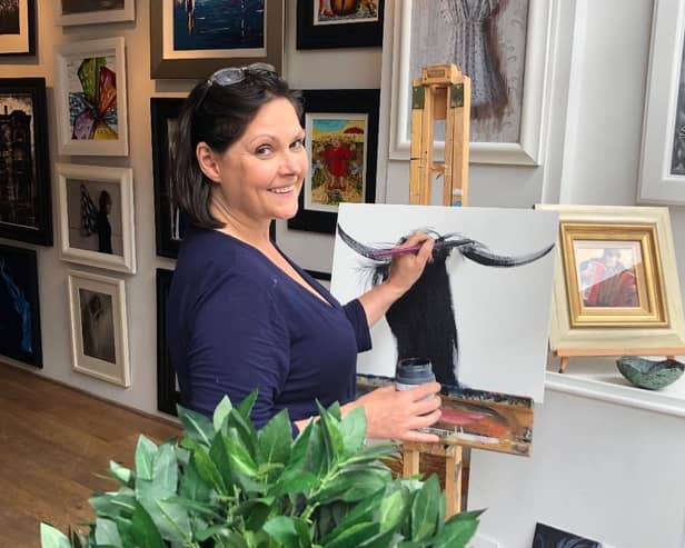 Featured artist Elaine Johnstone is supporting the event.