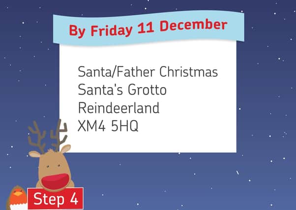 VIP....don't forget this very important posting date to make sure your wee one's letter makes it to Santa on time!