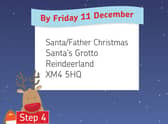 VIP....don't forget this very important posting date to make sure your wee one's letter makes it to Santa on time!