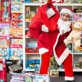 Super Santa...Anas Sarwar  hopes to spread the joy of Christmas across Scotland this year. (Pic Wattie Cheung)