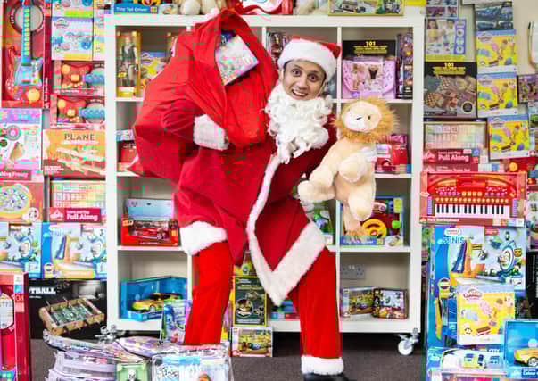 Super Santa...Anas Sarwar hopes to spread the joy of Christmas across Scotland this year. (Pic Wattie Cheung)
