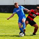 Lanark United player-interim manager Hugh Kerr (Pic by Billy Quigley)